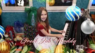 2022 Christmas piano recital for Jewel Tone Studio. Created by Julie Westfall. Maddy
