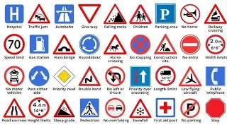 Traffic Signs || Traffic Symbols || Road Traffic Signs || Traffic Road Camera