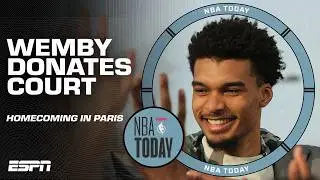Victor Wembanyama donates hometown park court outside Paris 👏 | NBA Today