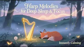 Harp Melodies for Deep Sleep & Focus 3-Hour Harp Journey: Fall Asleep Fast or Find Deep Focus