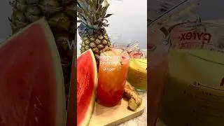 Watermelon Pineapple Ginger 🍉🍍🫚  #mindfulmunching #fruit #juicing