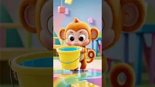Funny Monkey Splash 😂 | Cute Cartoon Animal | Kids Funny Short | Moti Toons