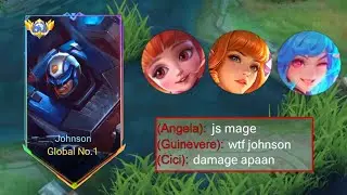 TOP GLOBAL JOHNSON 1 HIT DELETE BUILD 2023 | MOBILE LEGENDS