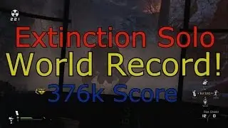 Extinction mode World Record solo with 376k score!!
