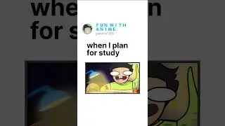 When I plan For study #study #timetable #hardtoonz #funny #boards #exam #alarm #morning #meme #anime
