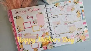Mother&rsquo;s Day Decorative Spread | Plan With Me Soft & Elegant Layout #PlanWithMe #DecorativePlanning