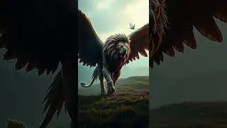 Lion with Wild Hybrids (Eagle, Wolf, Crocodile) #hybrid #animals #wildlife #lion #scary #phonk