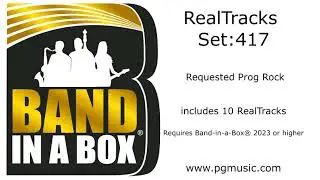Band-in-a-Box&reg; 2023 - RealTracks Set 417:  Requested Prog Rock