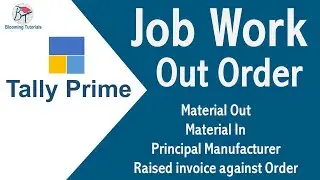 Job Work Out Order in Tally Prime Tamil | Job Work Order | Material Out | Material IN |