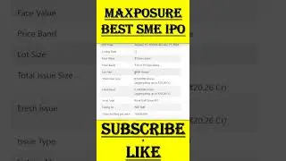 Max posure IPO | Max posure IPO GMP | Max posure IPO Latest GMP
