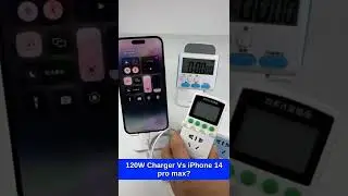 can 120w fast charger charge to iphone 14 pro max? #shorts #iphone14promax
