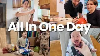 A Busy Mum Day | Birthday Prep, School run, Wrapping gifts, Family life.