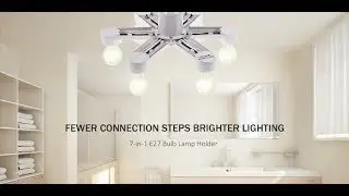 7-in-1 E27 LED Bulb Base Light Lamp Holder