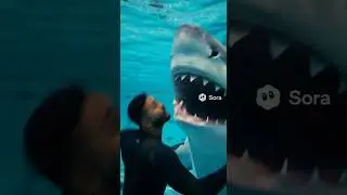Shark survival 101 #jaws #shark #sora2 #sora #shortsvideo #funny