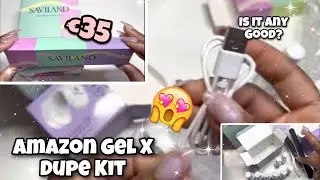 BEST AMAZON GEL X DUPE NAIL KIT? | Unboxing SAVILAND ALL-IN-1 Nail Kit | AFFORDABLE GEL X DUPE NAILS