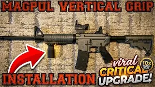 Installing Magpul Front Vertical Grip on a picatinny rail on a AR-556 #A.R.15 #Gun #AssaultRifle