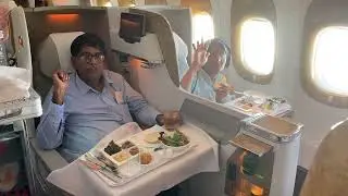 My flight from America to India ￼