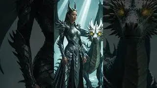 The Woman Performs a Fusion with the Dragon #dragon #fusion