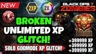 *NEW* BO7 SOLO UNLIMITED XP GLITCH! EASY AFK GODMODE XP FARM FAST LEVEL 1000 BO7 ZOMBIES GLITCH