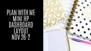 Plan with me! 11/26-12/2 mini HP- mom dashboard