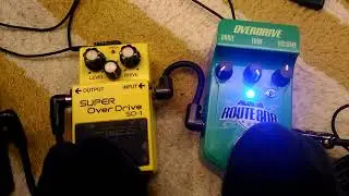 Boss SD-1 vs VisualSound Route808 (Irig3 phone app)