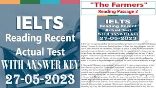 27 May 2023 IELTS Reading / Reading Passage 2 With Answers / INDIA