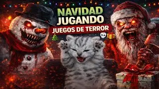 jugando juegos de terror de navidad | especial de navidad