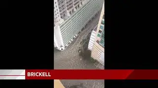 Hurricane Irma's storm surge floods Miami's Brickell neighborhood