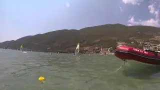 Dimitris Chatzoulis windsurfing in vassiliki lefkada
