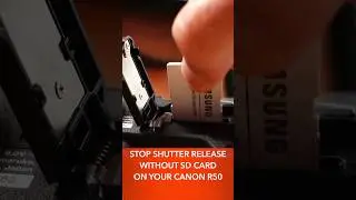 Canon R50 | NO SD CARD Shutter Button Fix