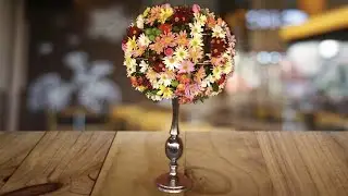 Como fazer Arranjo em castiçal ‹ Art Fleur ›