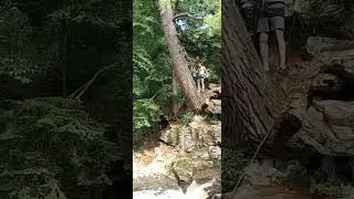 choke creek falls rope leap of faith !!