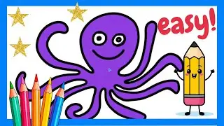 How to Draw an Octopus | Easy Drawing for Kids