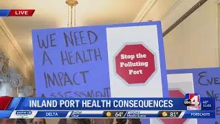 Group claims the Inland Port brings with it health consequences