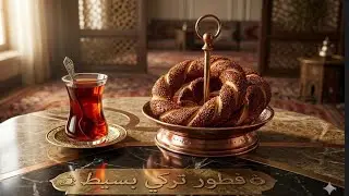الفطور التركي السريع لأغلب الأتراك بسعر 50 ليره شاي وسميط  Çay ve simit#فطور #çay #türkiye #العراق 