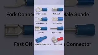 Electrical Wire Connectors Types | Ring, Spade, Bullet, Faston Explained in Marathi#electrician#top