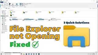 'File Explorer Not Responding' or Not Opening in Windows 10/ 11 - Solved!