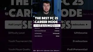 The Best FC 25 Career Mode Settings #fc25 #careermode #fifa