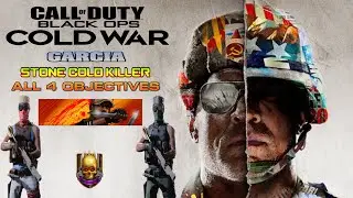 CALL OF DUTY COLD WAR GARCIA OPERATOR CHALLENGES ALL 4 STONE COLD KILLER OBJECTIVES DONE IN 2 GAMES