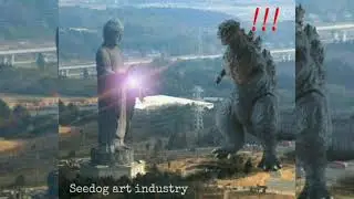 牛久大仏ＶＳゴジラ(Ushiku Buddha vs Godzilla)