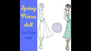 Spring Prima Doll Hop Aloha Slimline Easel card with new Hawaiian themed shakers by me