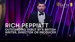 Rich Peppiatt wins the Outstanding Debut BAFTA for Kneecap | BAFTA Film Awards 2025