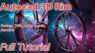 AutoCAD 3D Bike Wheel Rim | Full Step-by-Step Tutorial