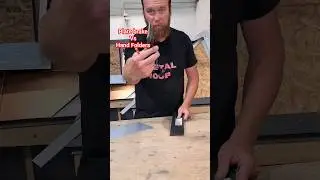 Folding Tool VS Hand Folder #sheetmetal #folding #handtools #diy #standingseam #metalroof