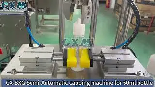 60ml Bottle Semi Automatic Capping Machine | E-Liquid Bottle Capper