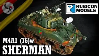 Rubicon Models 1/56 Scale Ugandan M4A1 (76)w Sherman- Full Build Video