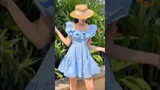 Light Blue Frock Designs For Girls 👗🦋