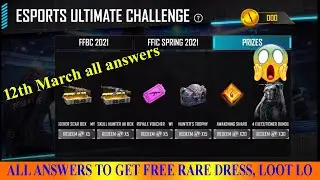 FreeFire | Esport ultimate challenge all answers💥💥💥| psychorowdyff