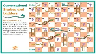 English Speaking Snakes and Ladders Game