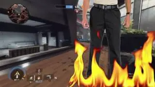 pistol man defeats unsuspecting jumpy hooligans
